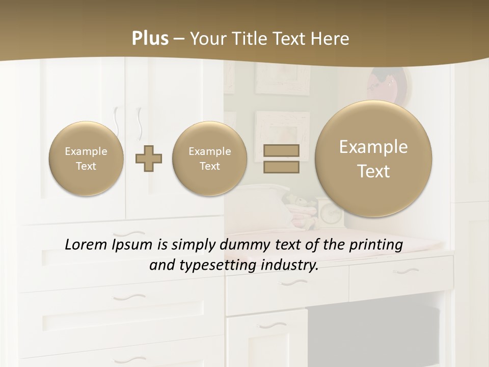 Cabinets With Built In Changing Area For Infants PowerPoint Template
