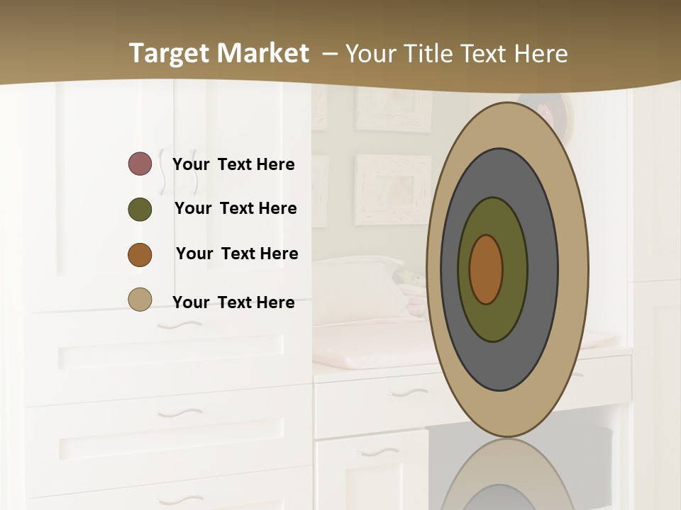 Cabinets With Built In Changing Area For Infants PowerPoint Template