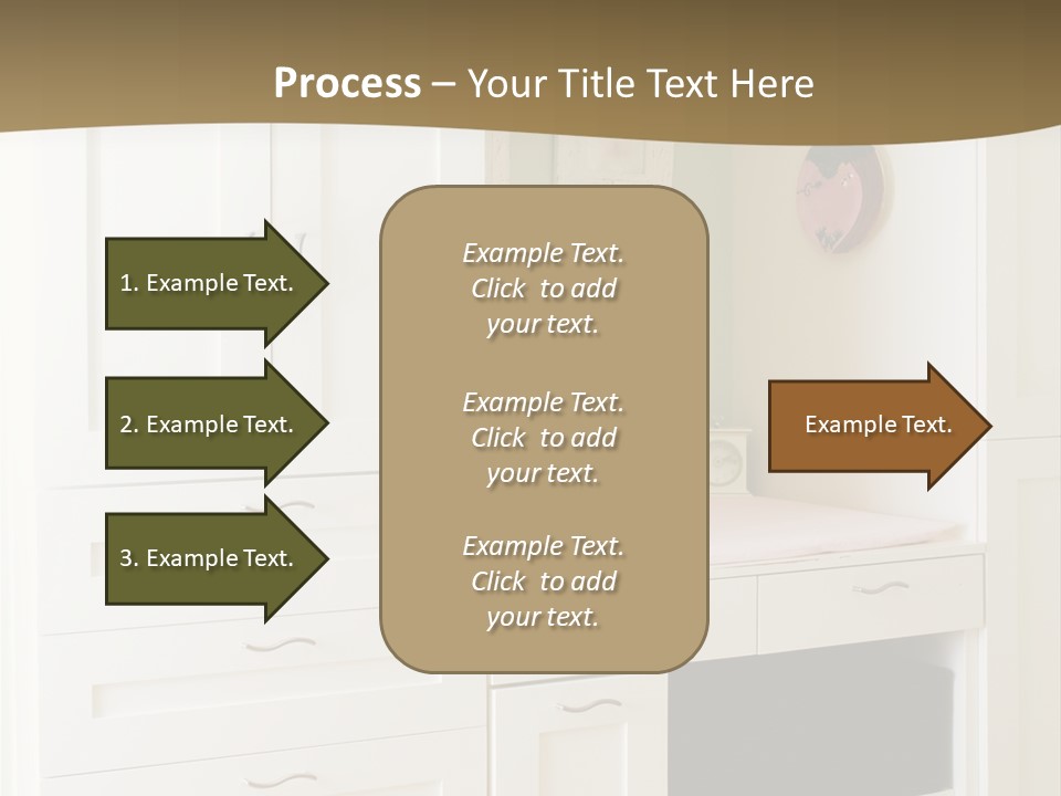 Cabinets With Built In Changing Area For Infants PowerPoint Template