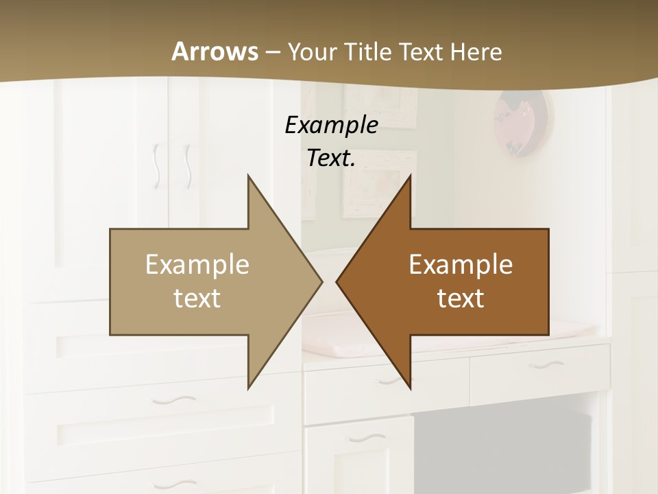 Cabinets With Built In Changing Area For Infants PowerPoint Template