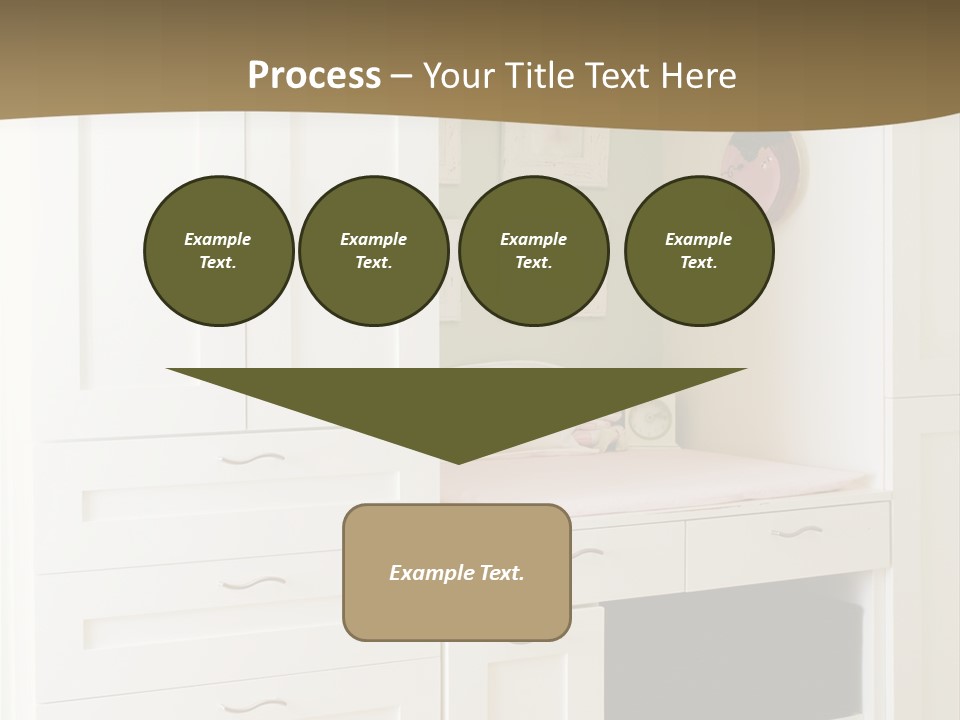 Cabinets With Built In Changing Area For Infants PowerPoint Template