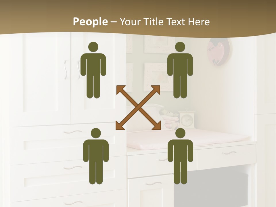 Cabinets With Built In Changing Area For Infants PowerPoint Template