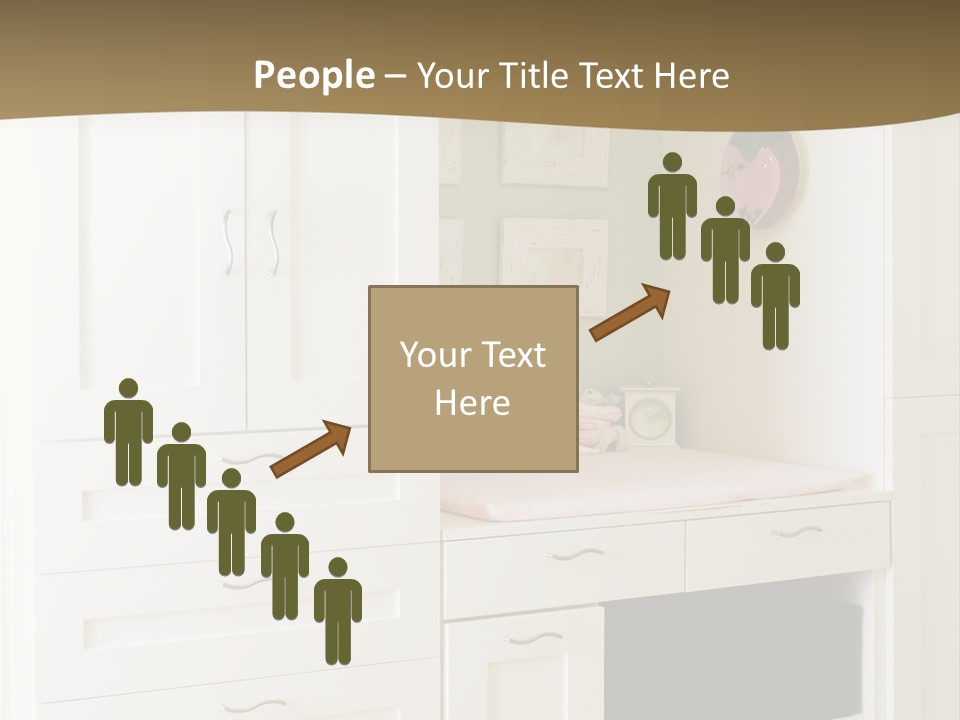 Cabinets With Built In Changing Area For Infants PowerPoint Template