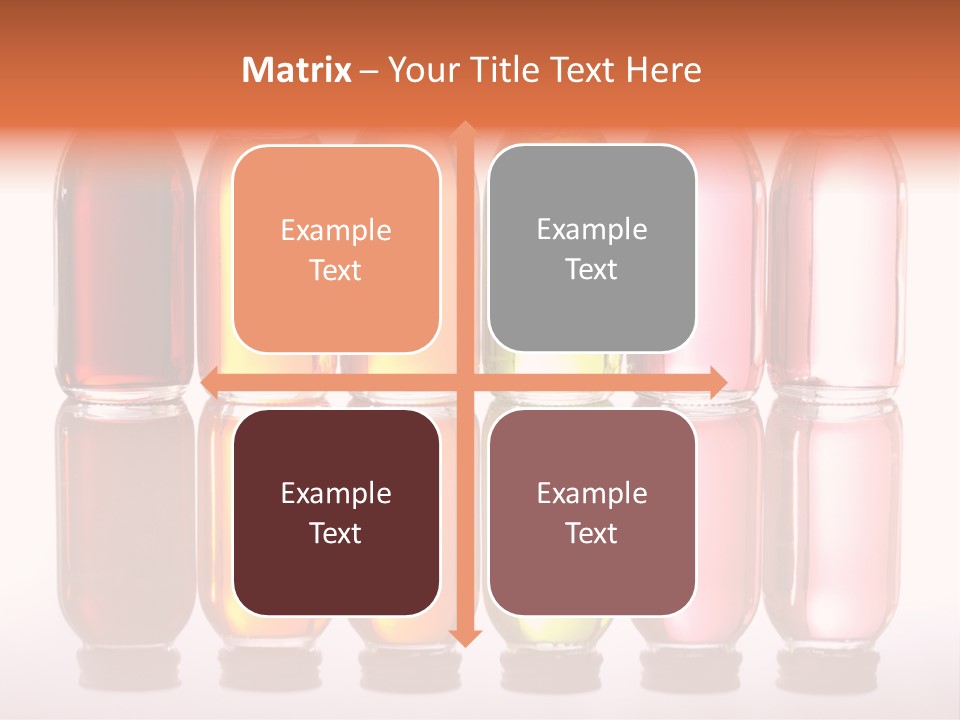 Bottles With Essential Oils Isolated On White Background PowerPoint Template