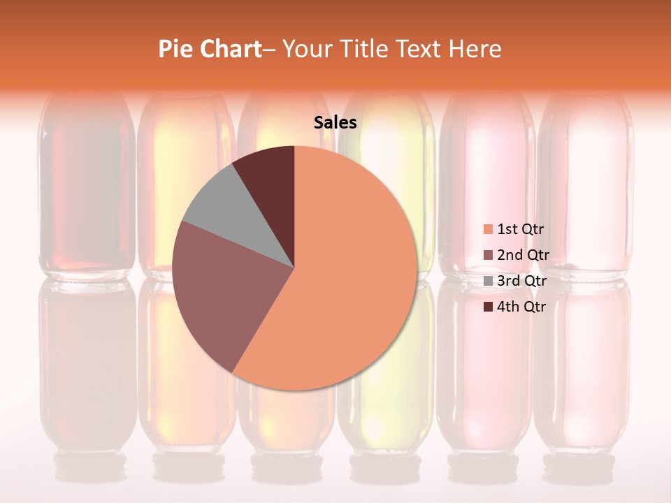 Bottles With Essential Oils Isolated On White Background PowerPoint Template