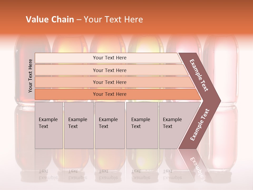 Bottles With Essential Oils Isolated On White Background PowerPoint Template