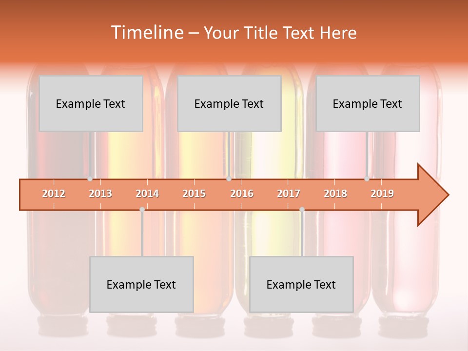 Bottles With Essential Oils Isolated On White Background PowerPoint Template