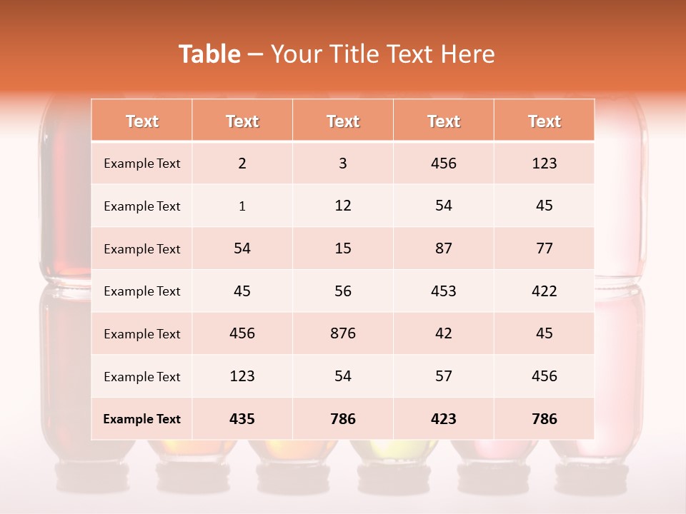 Bottles With Essential Oils Isolated On White Background PowerPoint Template