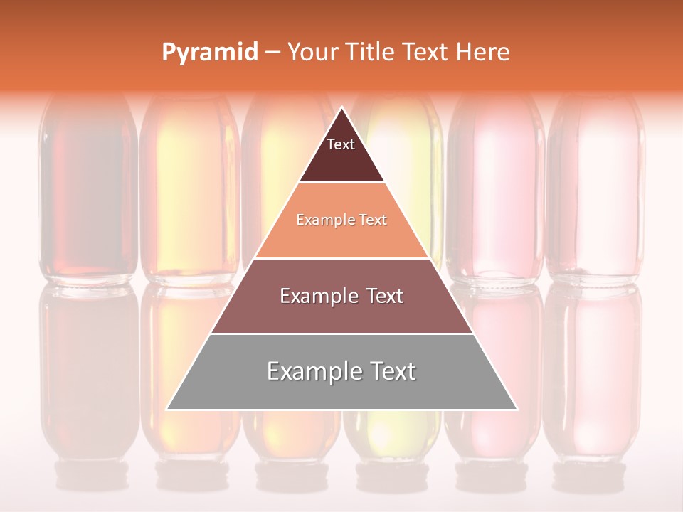 Bottles With Essential Oils Isolated On White Background PowerPoint Template