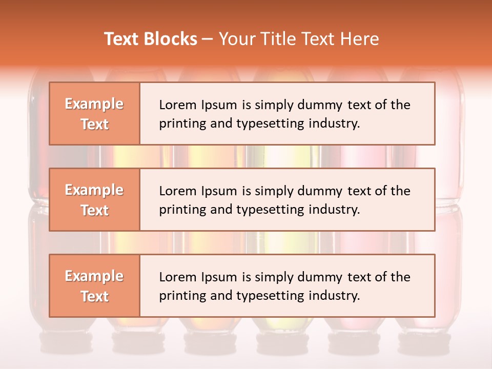Bottles With Essential Oils Isolated On White Background PowerPoint Template
