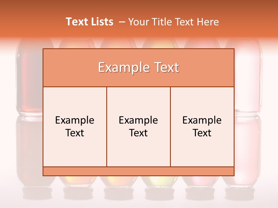 Bottles With Essential Oils Isolated On White Background PowerPoint Template