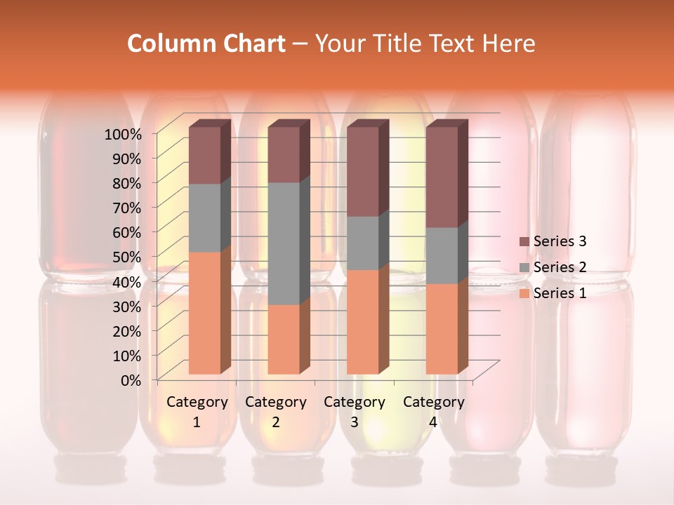 Bottles With Essential Oils Isolated On White Background PowerPoint Template