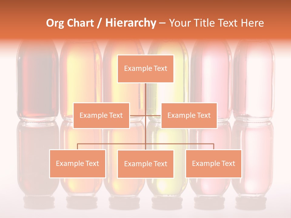 Bottles With Essential Oils Isolated On White Background PowerPoint Template