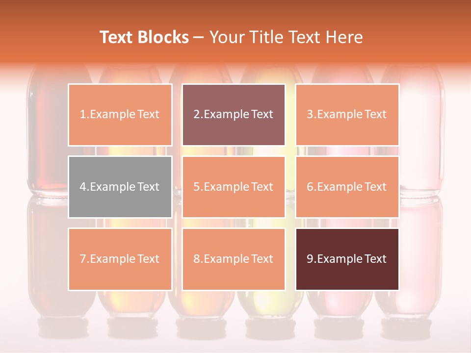 Bottles With Essential Oils Isolated On White Background PowerPoint Template