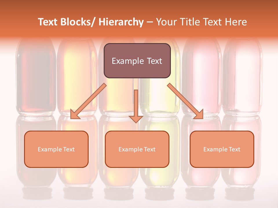 Bottles With Essential Oils Isolated On White Background PowerPoint Template