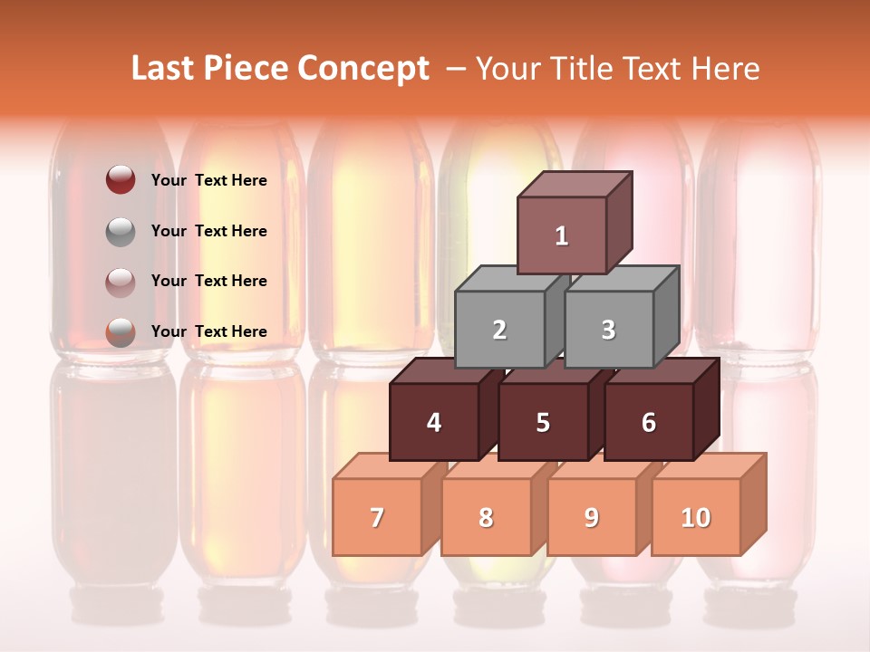 Bottles With Essential Oils Isolated On White Background PowerPoint Template