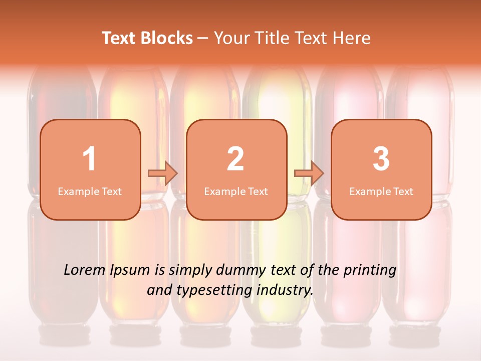 Bottles With Essential Oils Isolated On White Background PowerPoint Template