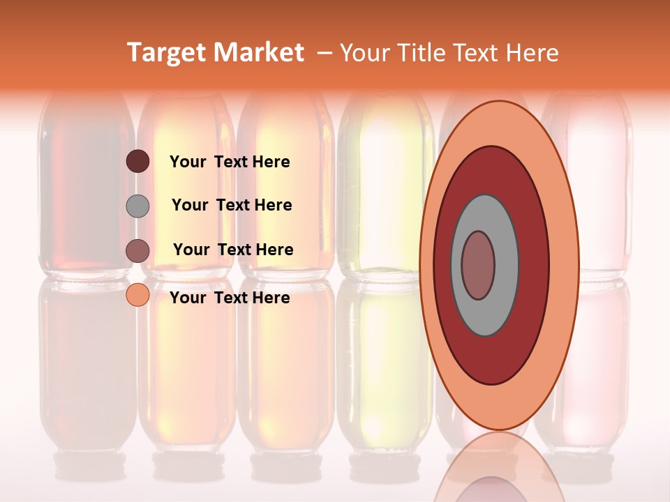 Bottles With Essential Oils Isolated On White Background PowerPoint Template