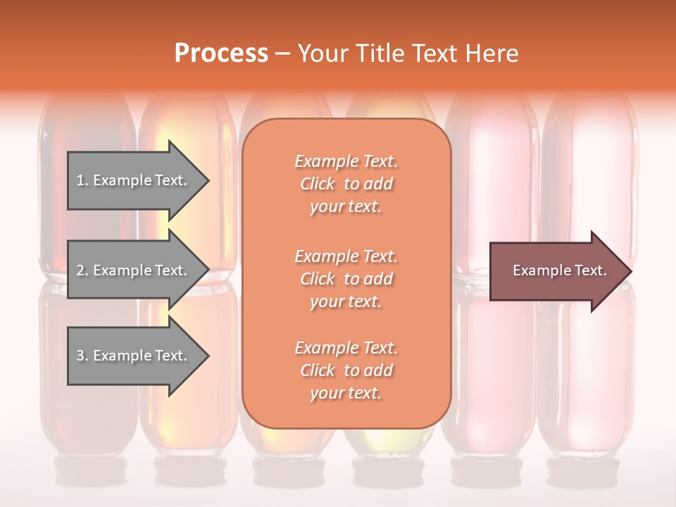 Bottles With Essential Oils Isolated On White Background PowerPoint Template