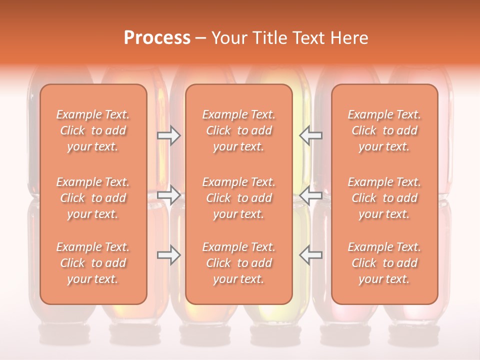 Bottles With Essential Oils Isolated On White Background PowerPoint Template