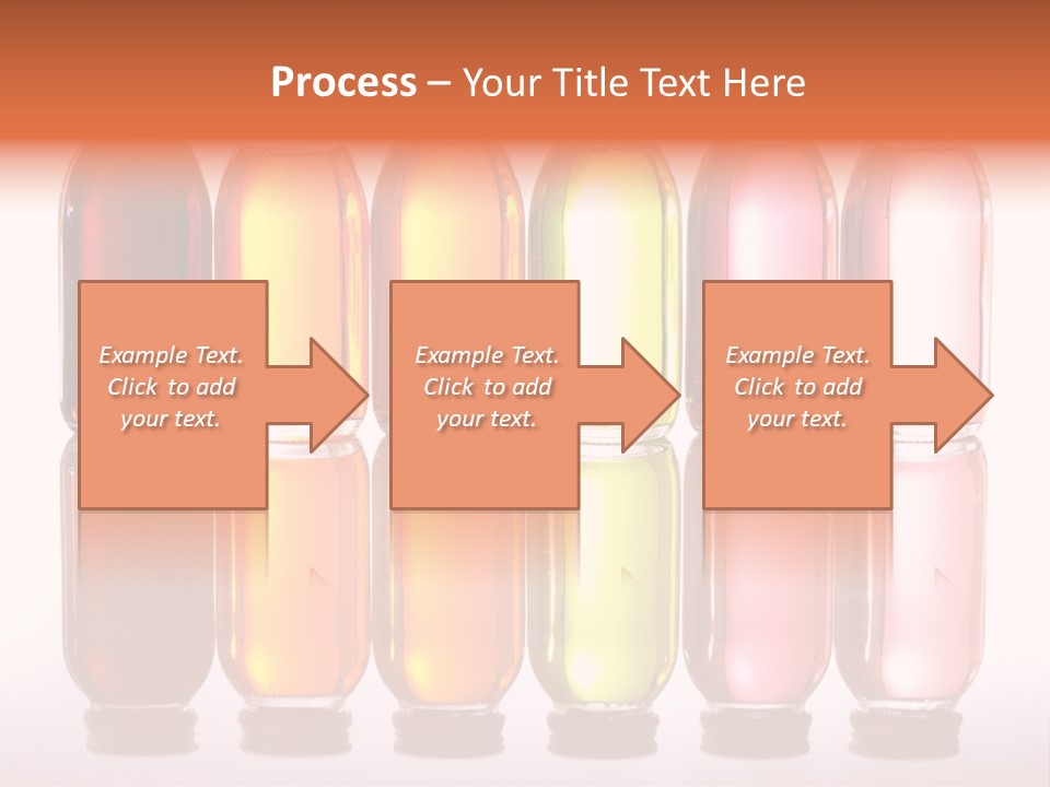 Bottles With Essential Oils Isolated On White Background PowerPoint Template
