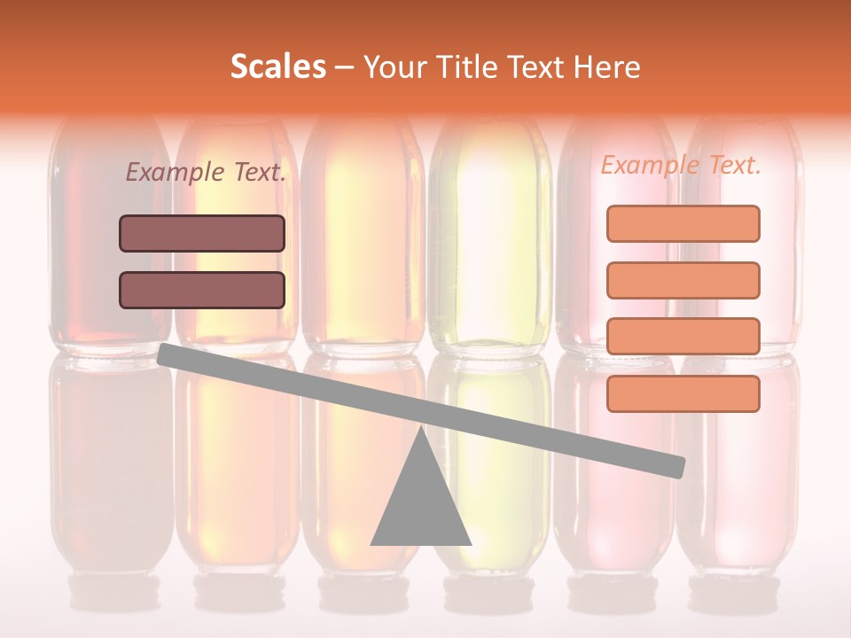 Bottles With Essential Oils Isolated On White Background PowerPoint Template