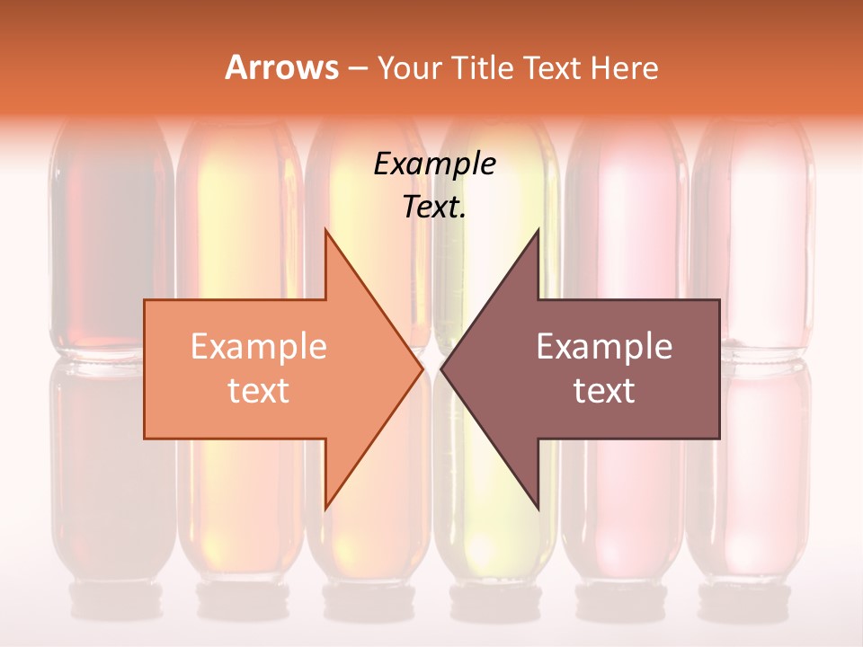 Bottles With Essential Oils Isolated On White Background PowerPoint Template