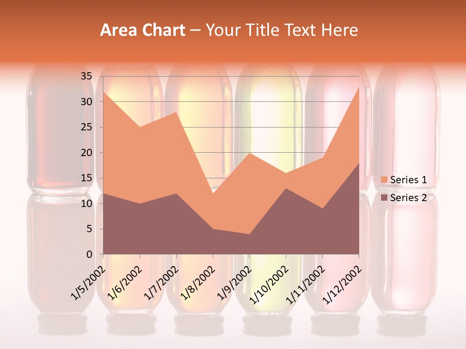 Bottles With Essential Oils Isolated On White Background PowerPoint Template
