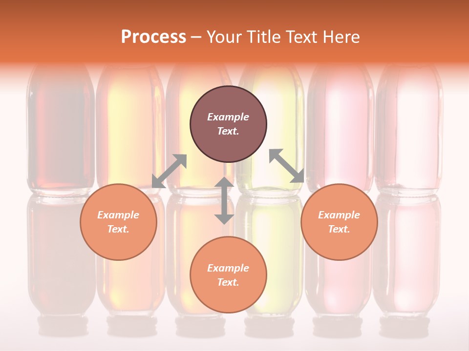 Bottles With Essential Oils Isolated On White Background PowerPoint Template