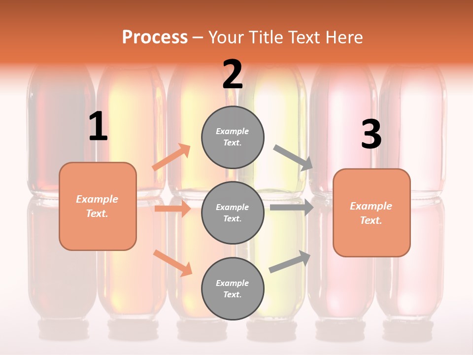 Bottles With Essential Oils Isolated On White Background PowerPoint Template