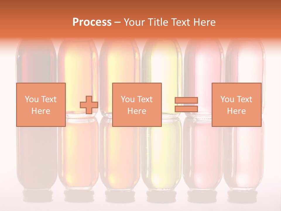Bottles With Essential Oils Isolated On White Background PowerPoint Template