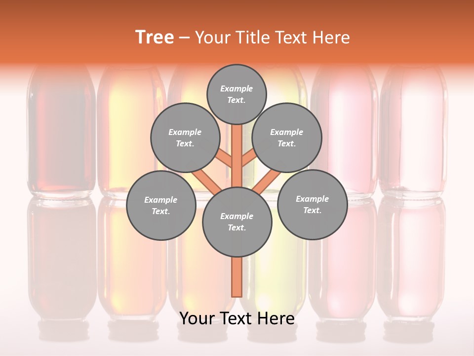 Bottles With Essential Oils Isolated On White Background PowerPoint Template