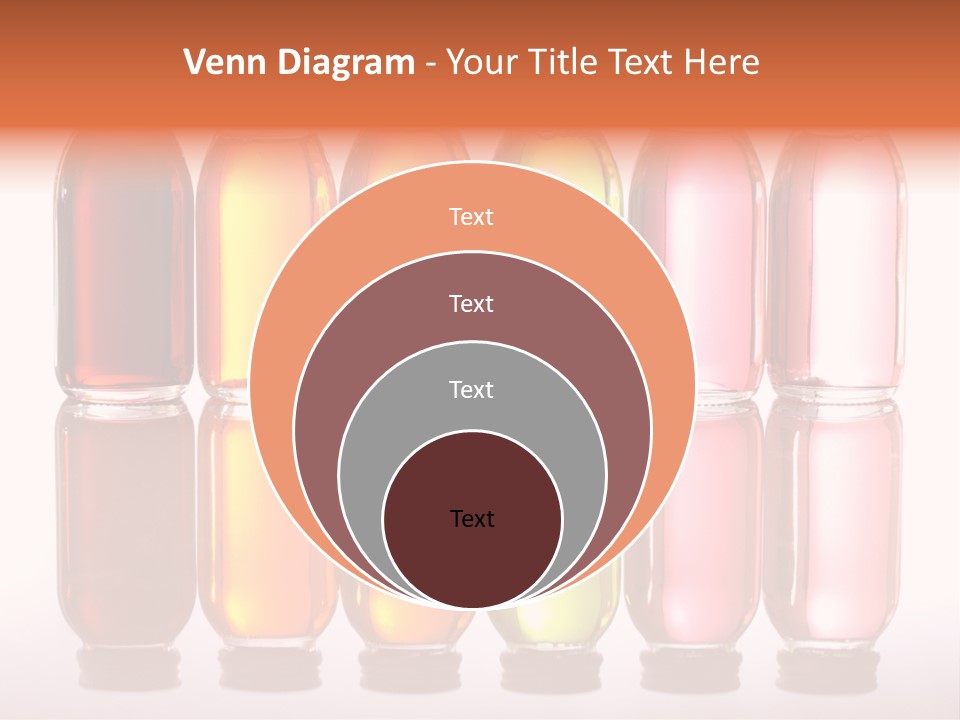 Bottles With Essential Oils Isolated On White Background PowerPoint Template