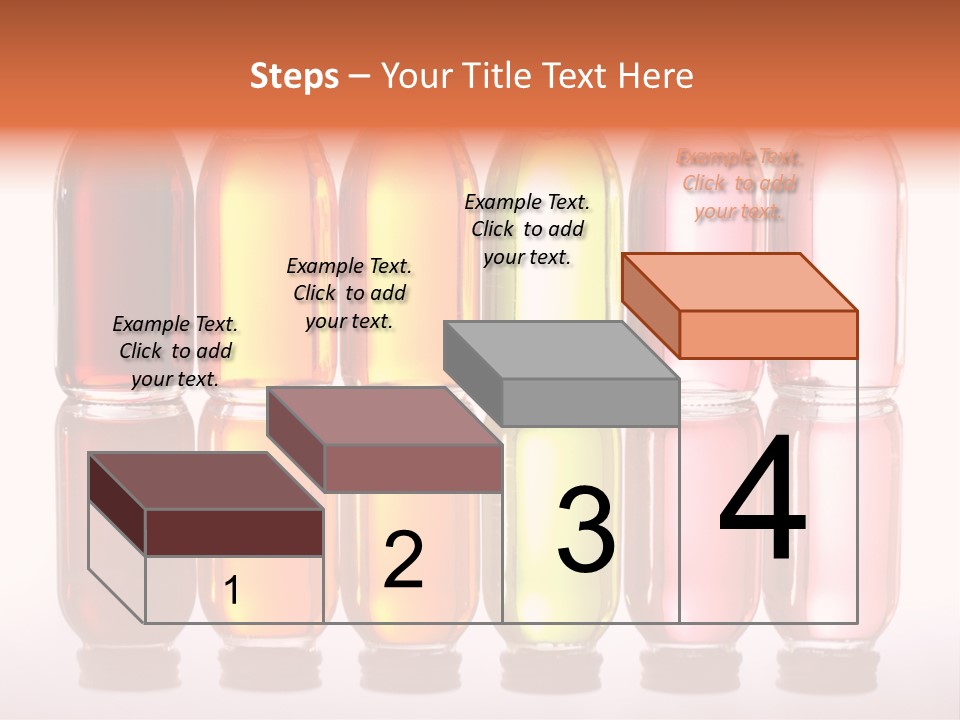 Bottles With Essential Oils Isolated On White Background PowerPoint Template