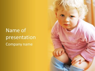 A Little Girl PowerPoint Template