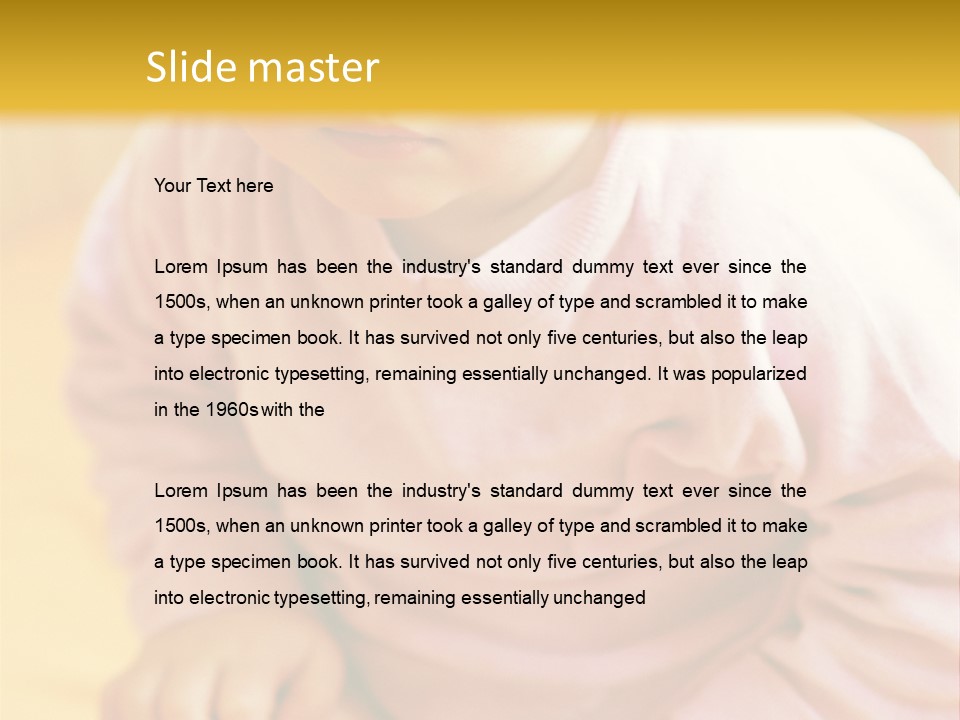 A Little Girl PowerPoint Template