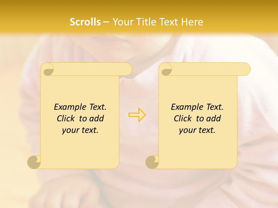 A Little Girl PowerPoint Template