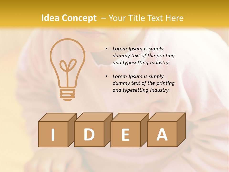 A Little Girl PowerPoint Template