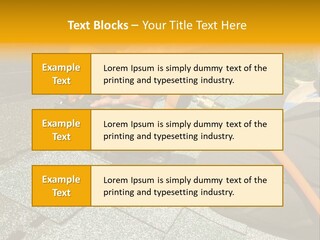 Carpenter Uses Nail Gun To Attach Asphalt Shingles To Roof PowerPoint Template