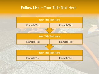 Carpenter Uses Nail Gun To Attach Asphalt Shingles To Roof PowerPoint Template