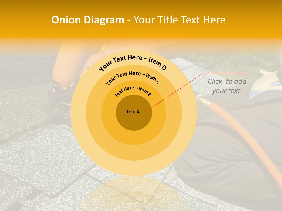 Carpenter Uses Nail Gun To Attach Asphalt Shingles To Roof PowerPoint Template