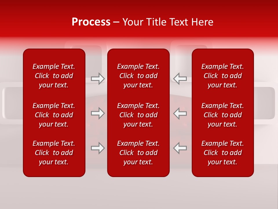 A Red Couch Sitting In Front Of A White Wall PowerPoint Template