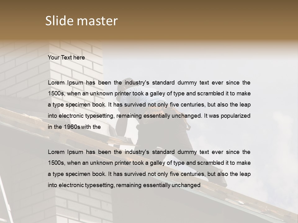 Roof Renovation PowerPoint Template