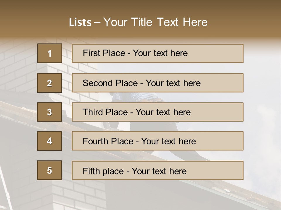 Roof Renovation PowerPoint Template