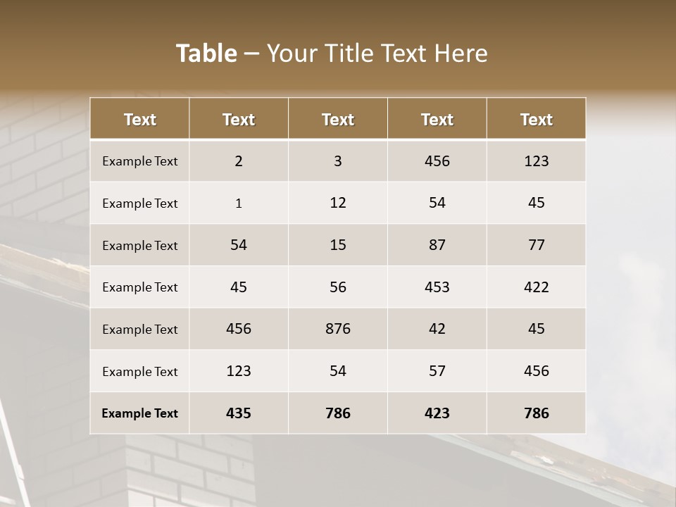 Roof Renovation PowerPoint Template