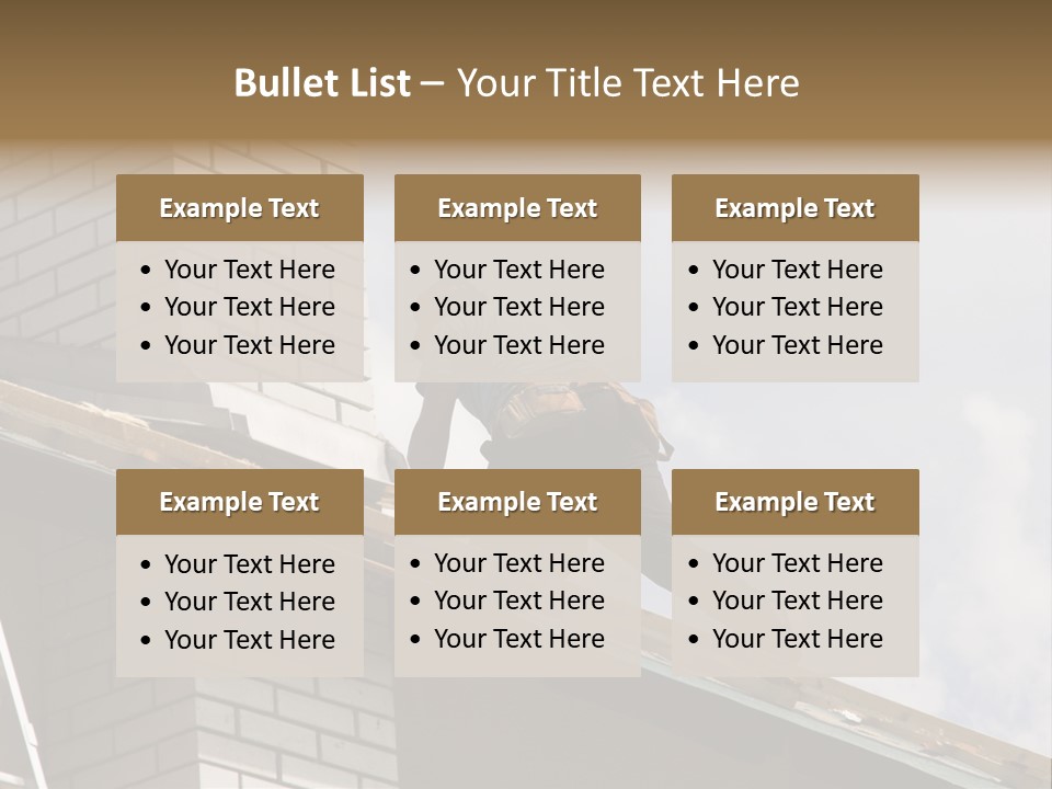 Roof Renovation PowerPoint Template