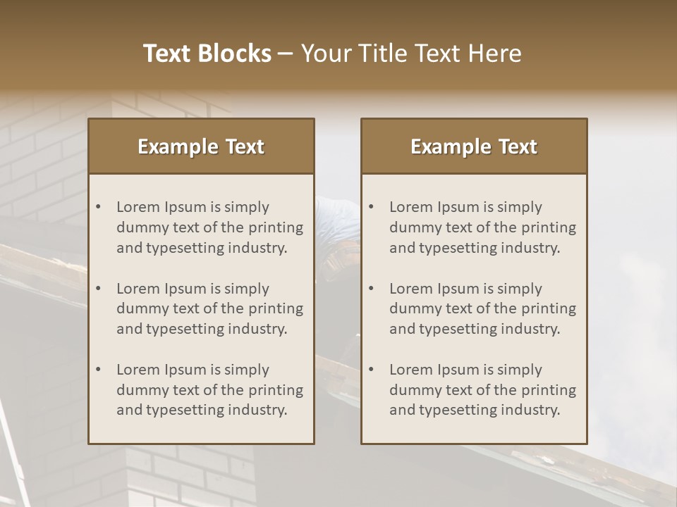 Roof Renovation PowerPoint Template