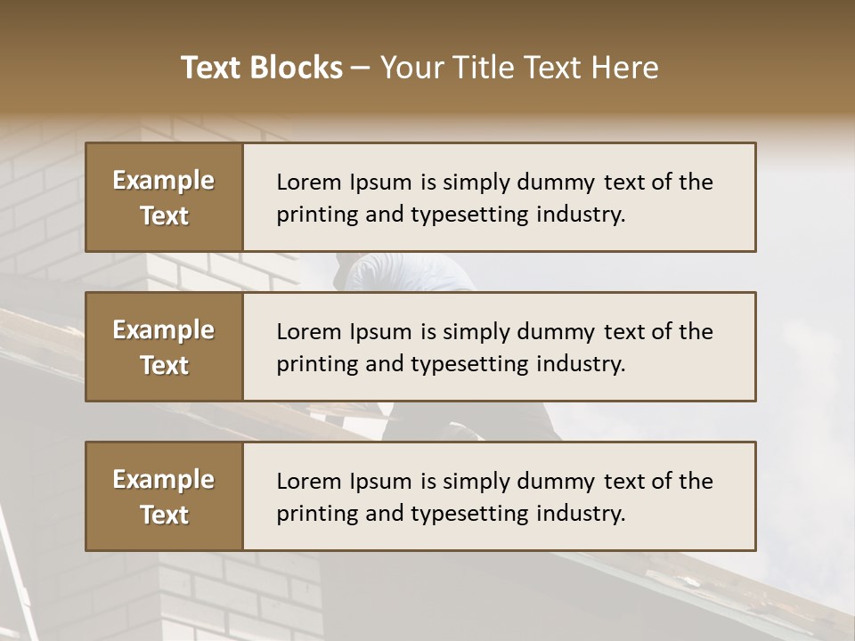 Roof Renovation PowerPoint Template
