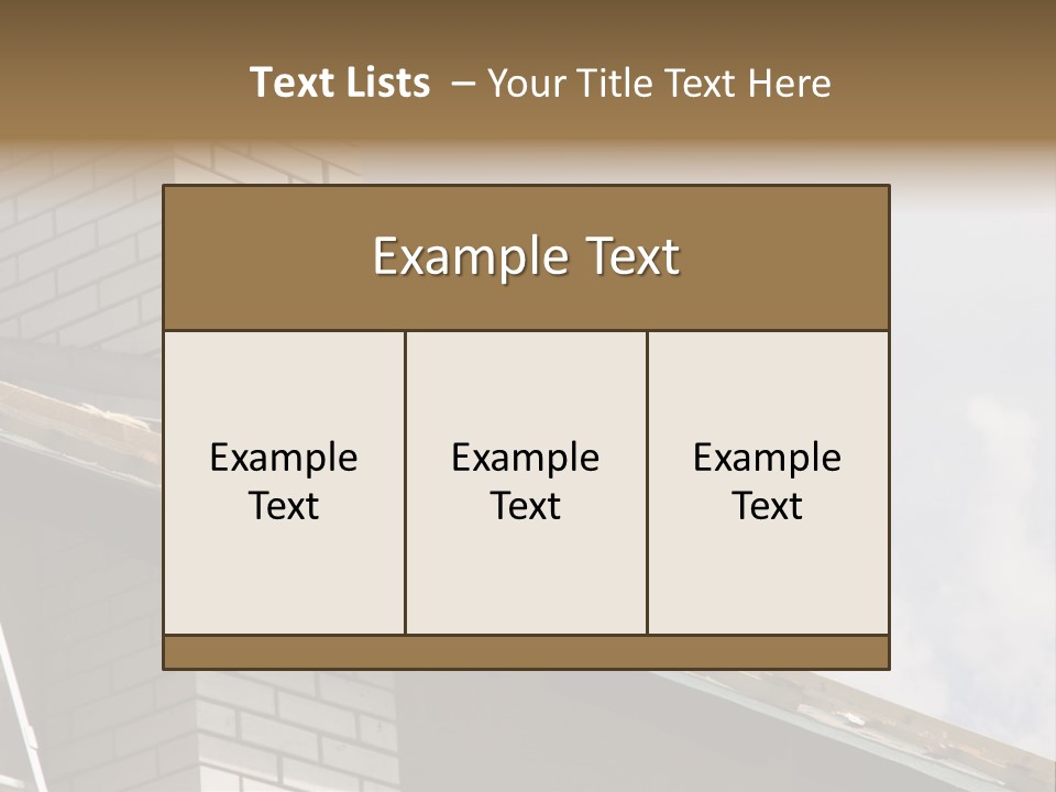 Roof Renovation PowerPoint Template