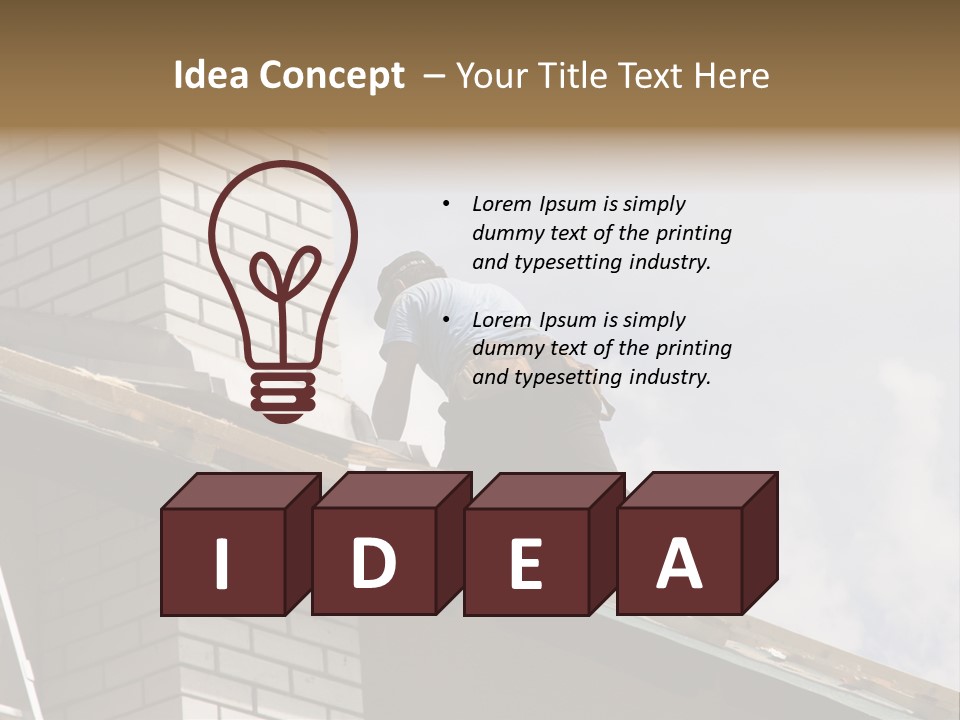 Roof Renovation PowerPoint Template